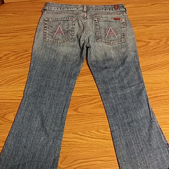 Seven For All Mankind sz 28 cropped jeans 29x24 - Picture 2 of 7